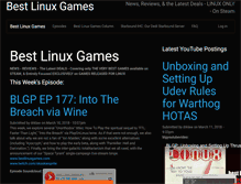 Tablet Screenshot of bestlinuxgames.com